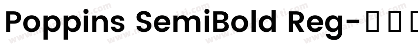 Poppins SemiBold Reg字体转换